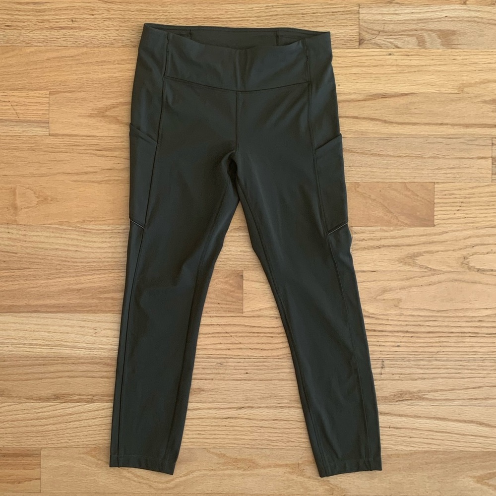 Lululemon Fast and Free High-Rise Crop, Dark Olive